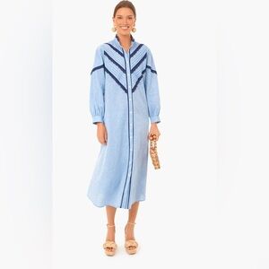 Tuckernuck Pomander Place chambray midi dress - XS